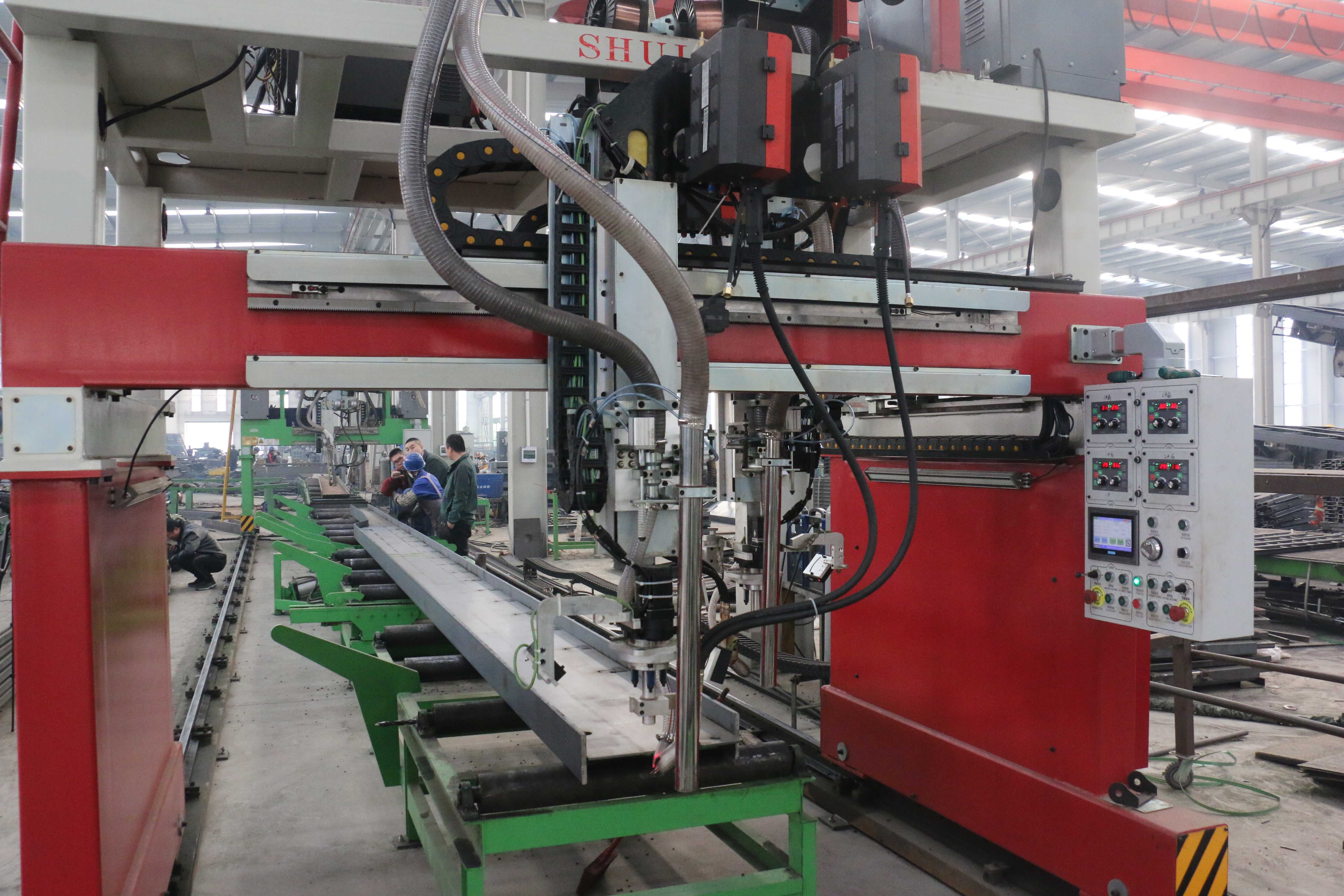 the laser tracking double wire gantry welding machine